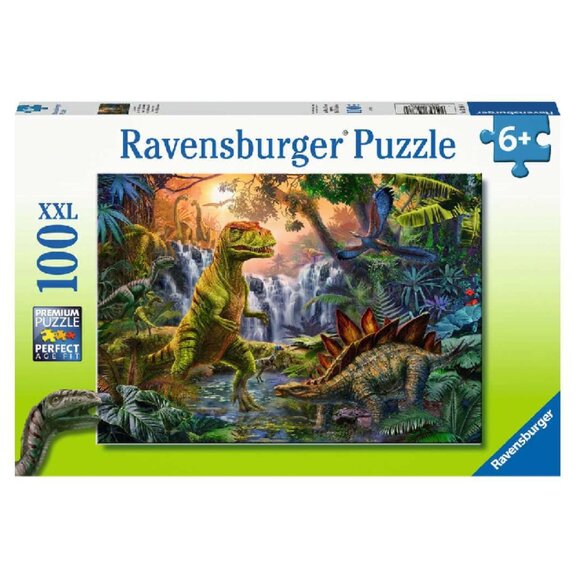 New sealed Ravensburger 100XXL Puzzle-Dinosaur Oasis - Picture 1 of 16